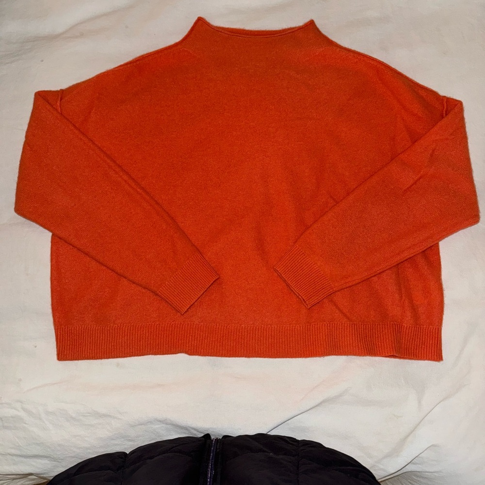 Pilcro Anthropologie Orange Cashmere sweater XS new